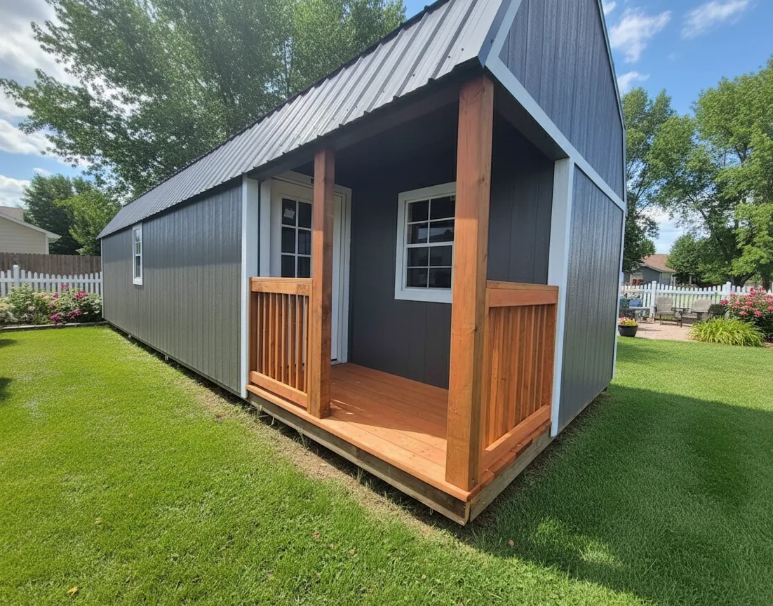 Side Lofted Barn Cabin